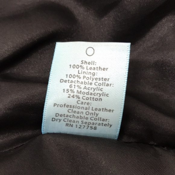 Truth & Pride Leather Moto Jacket With Faux Fur Removable Trim - Picture 8 of 8